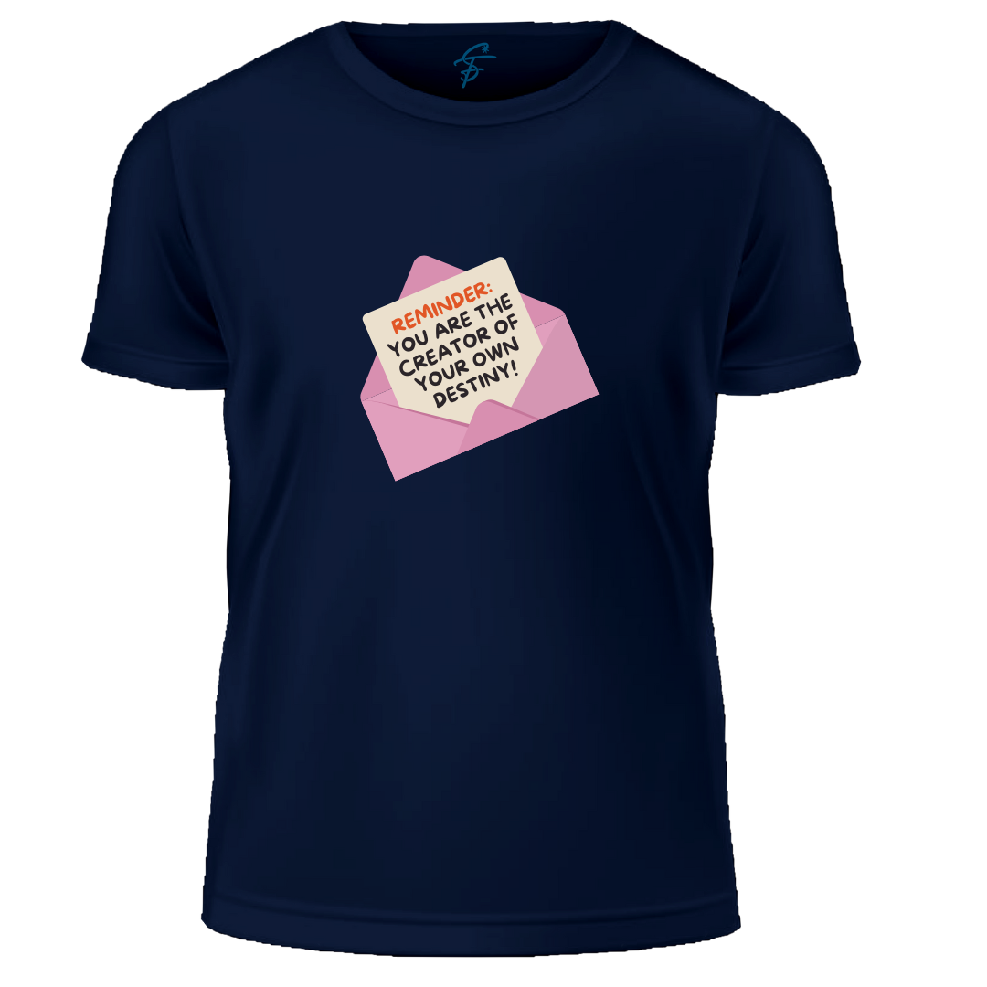 Inspirational Quote T-Shirt, 100% Cotton, Destiny Reminder Design, Summer Collection